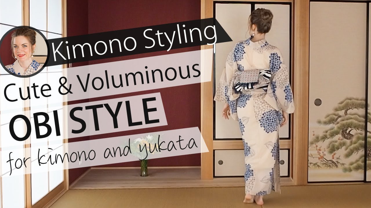 Cute & Voluminous Obi Style for Kimono and Yukata