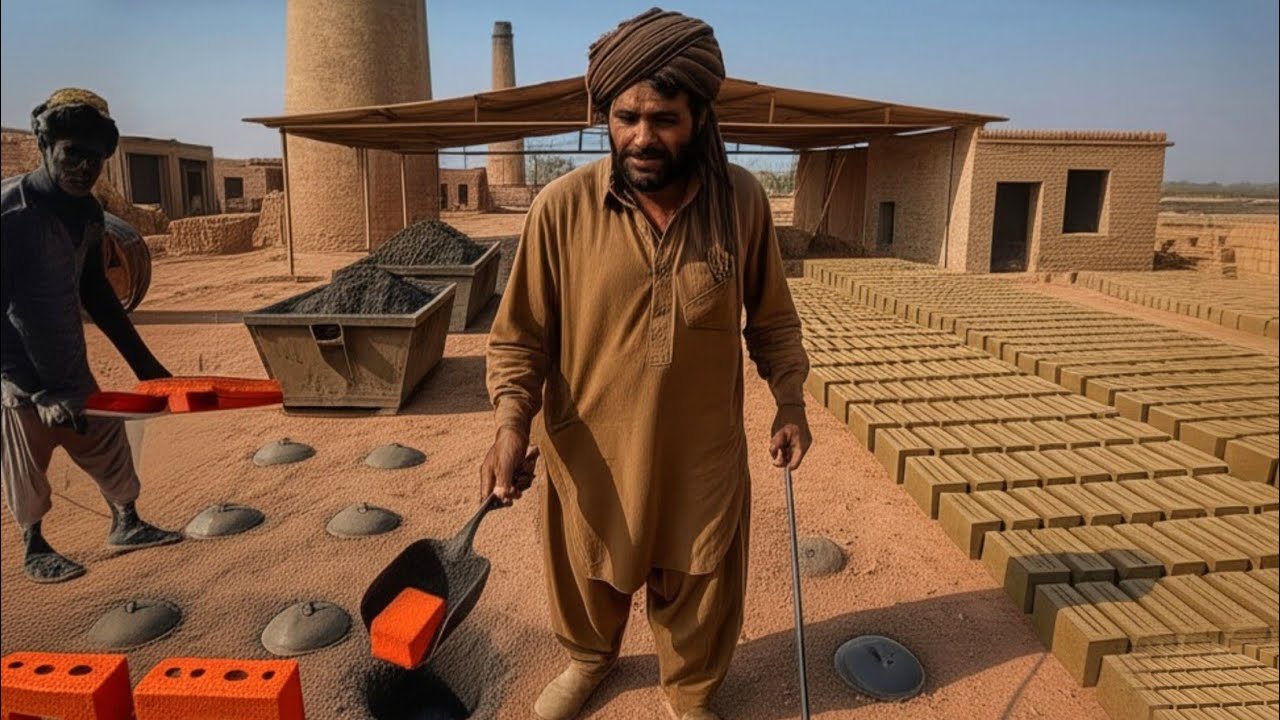 Amazing Handmade Manufacturing Process of Bricks in Pakistan | Handmade Bricks Manufacturing Process