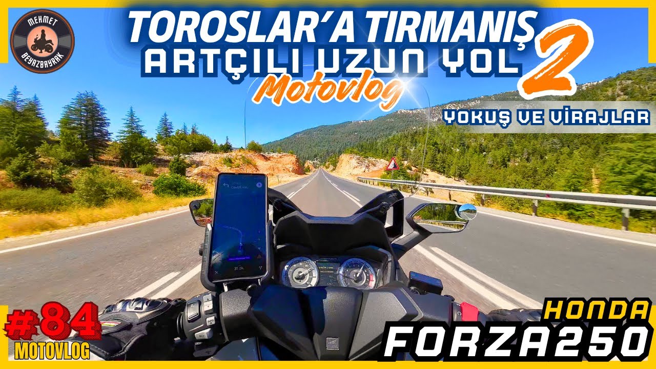 Honda Forza 250 ile Toroslara Tırmanış! 45° Sıcaklıkta Artçılı Uzun Yol | Antalya - Akseki Yolculuğu