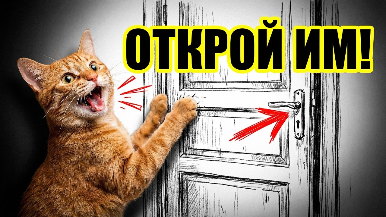 16 СТРАННЫХ вещей, которые делают кошки (И что это значит)...