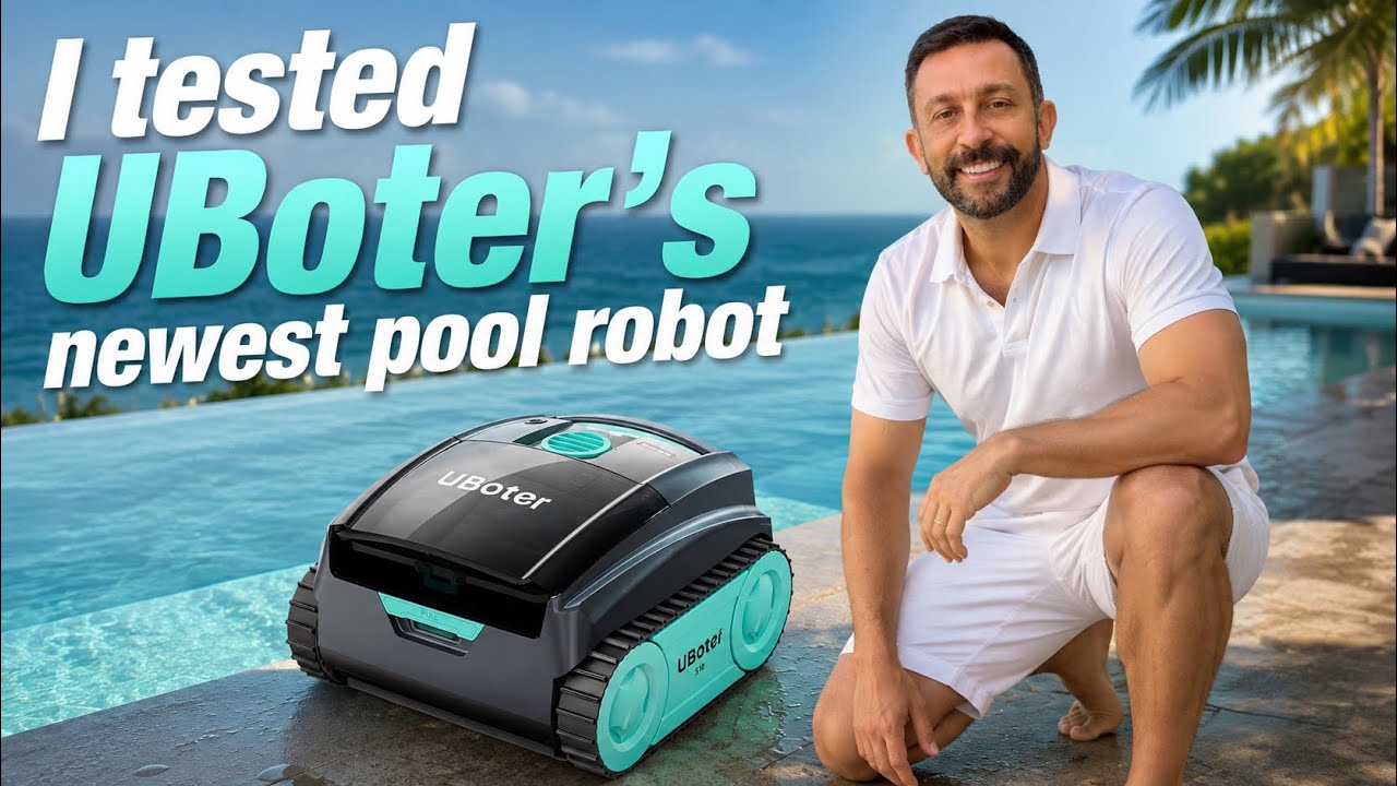 Беспроводной робот-пылесос для бассейна UBoter S10 с интеллектуальной функцией автоматической пар...