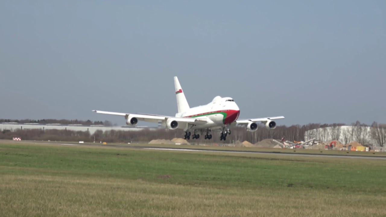 Rare B747SP | Oman Royal Flight [A4O-SO] Landing @ Hamburg Airport