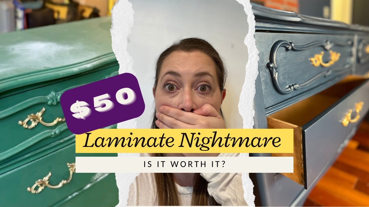 $50 Laminate Nightmare | How Do I Paint Laminate?