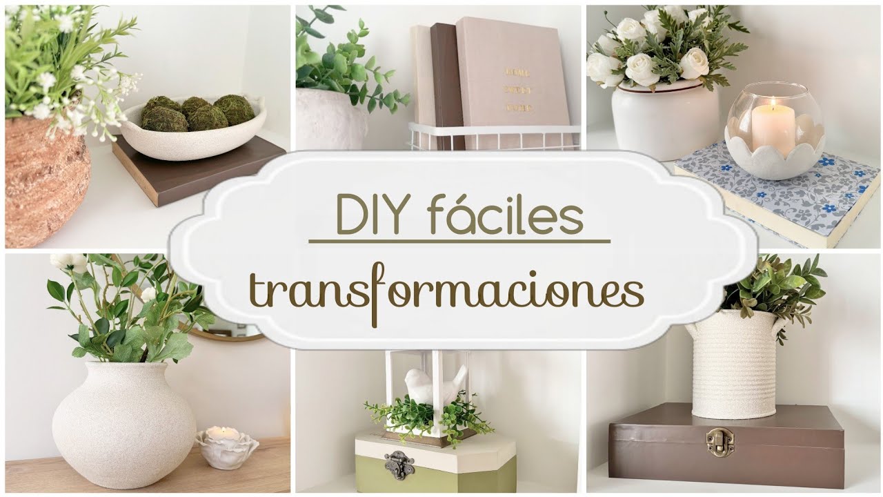 5 Ideas  🤎 Decoración de VIEJOS A NUEVOS | Ideas económicas para tu hogar | DIY home Decor.