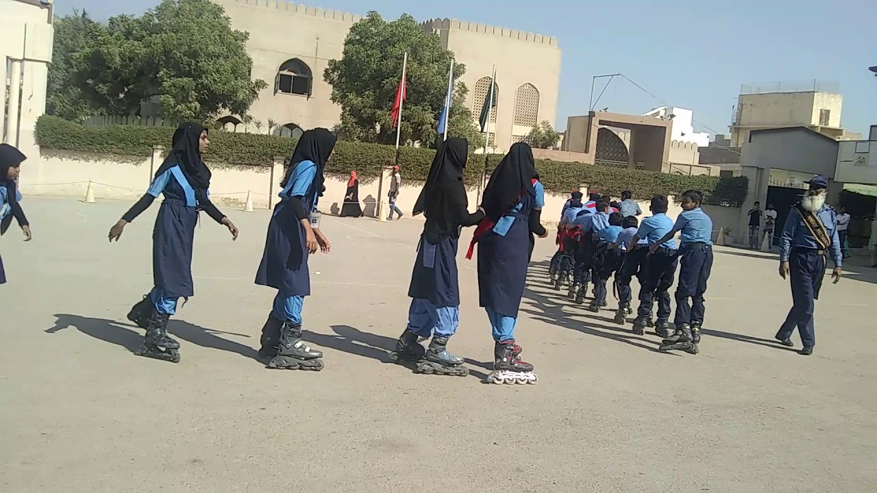 Crescent bahria cadet college malir campus Karachi  skatting