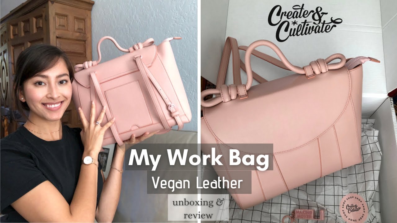 👜{Unboxing} My Vegan Leather Work Bag | Sustainable Bag | Convertible Bag | Senreve Maestra Dupe