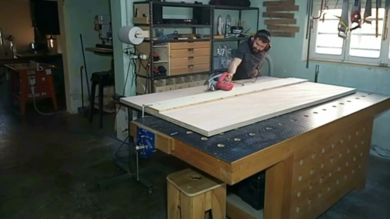 tavolo in legno massello di rovere e okume