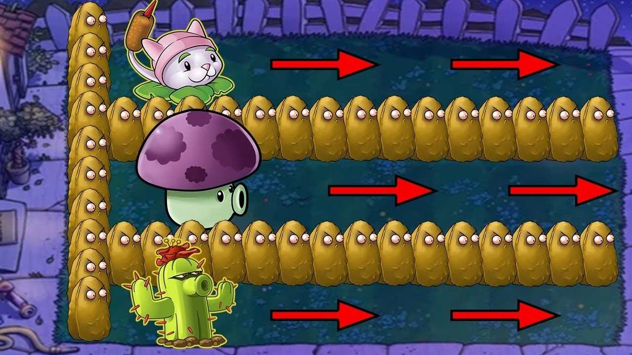 99 Cattail Shroom x Spikes x Cactus vs Giga Gargantuar vs Dr Zomboss | PVZ Hack