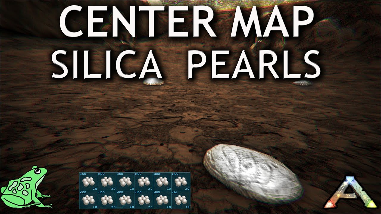 Ark Center Map Silica Pearl Locations (Shallow Water)
