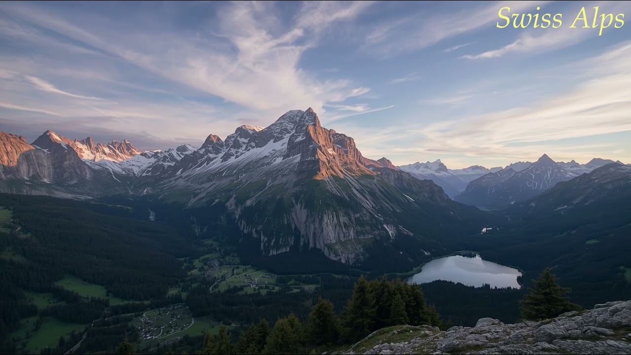 Swiss Alps: Cozy, soft music for relax, study, work, and sleep #12