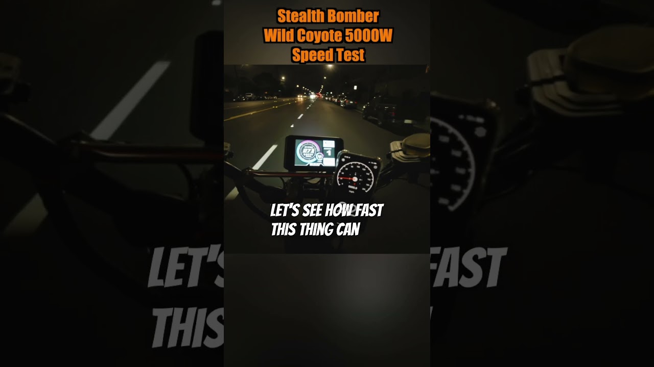 Stealth Bomber Wild Coyote 5000w Speed test