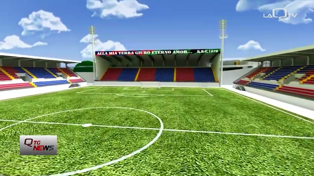 L'Aquila. Procede il cantiere dello stadio 'Gran Sasso Acconcia'