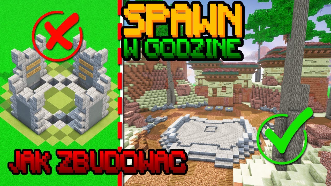 JAK ZBUDOWAĆ SPAWN w GODZINE na SERWER MINECRAFT?
