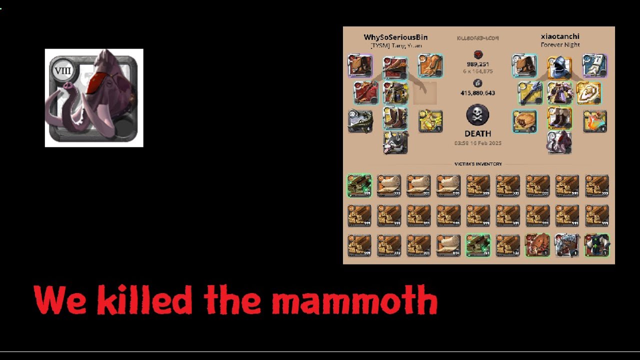 We killed the mammoth (Albion online / east server / ganking video)