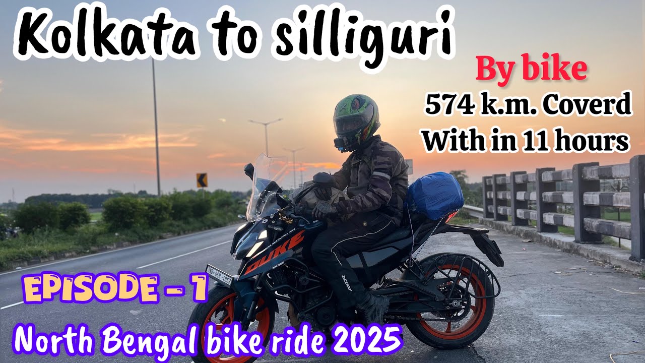 Kolkata to siliguri by bike।।North Bengal ride during Durga puja 2025।।#bengalimotovlogger 