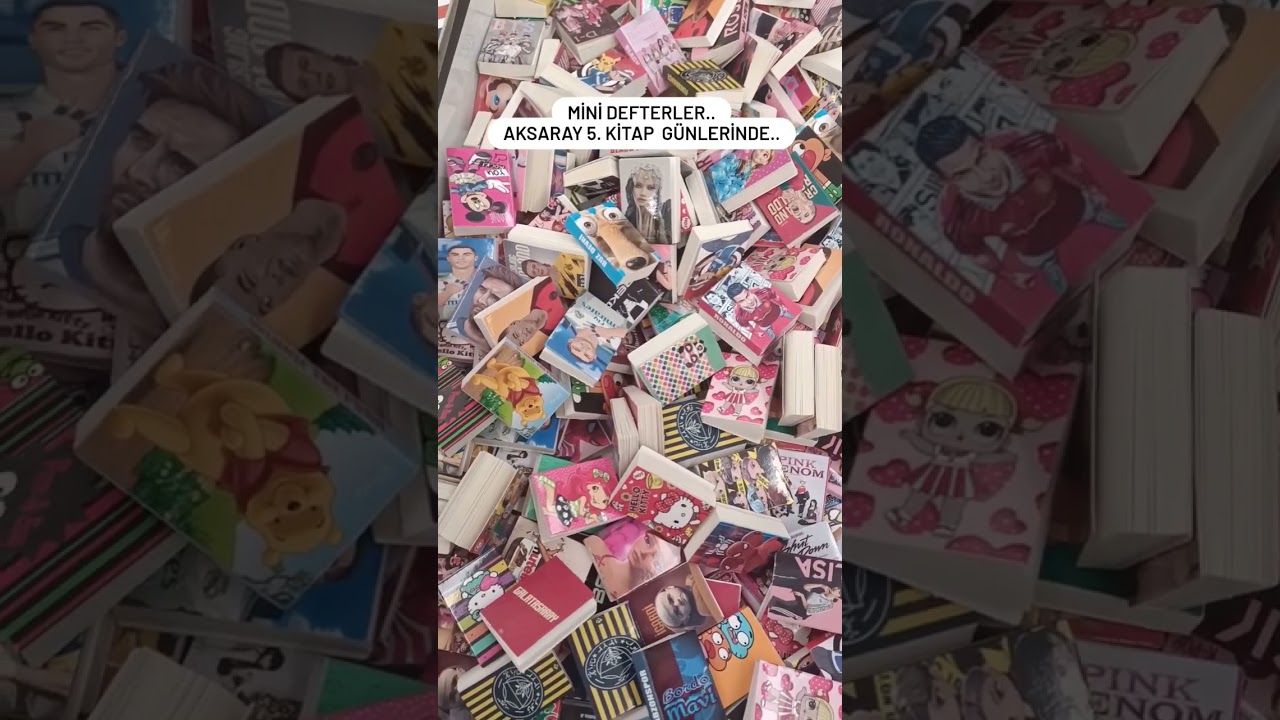 Mini Defterler.. Aksaray'da düzenlenen kitap fuarında denk geldim. Çok güzel değil mi? 🥰