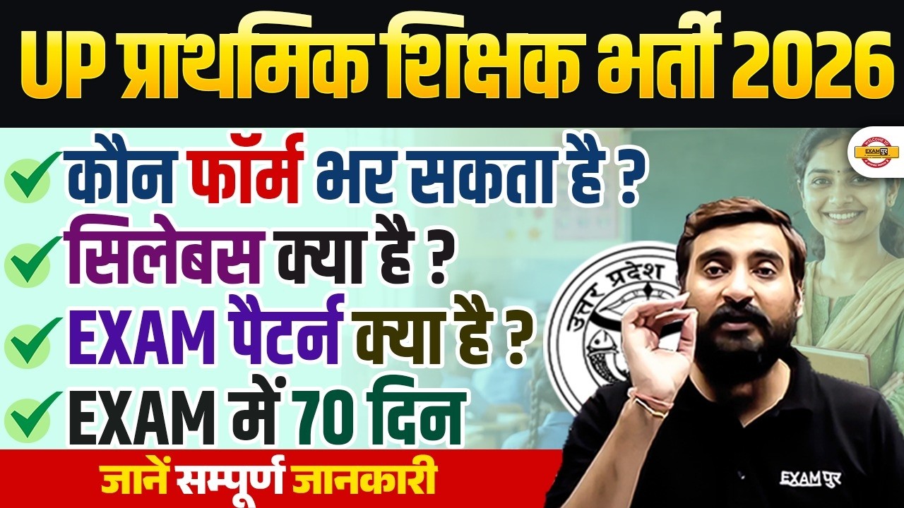 UP Primary Teacher Vacancy 2026 | Who Can Apply? Syllabus, Exam Pattern & Complete Details