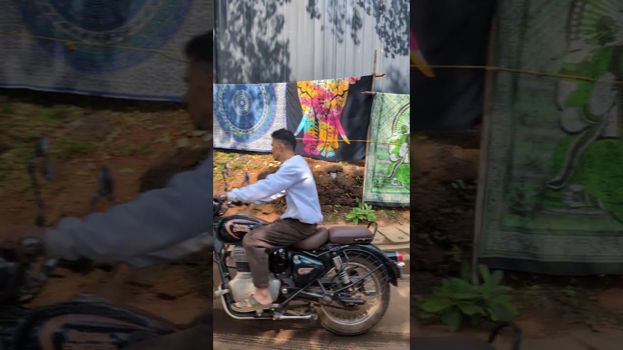 Goa Vibes: Exploring Ozran Beach Road's Markets and Shacks near Vagator
