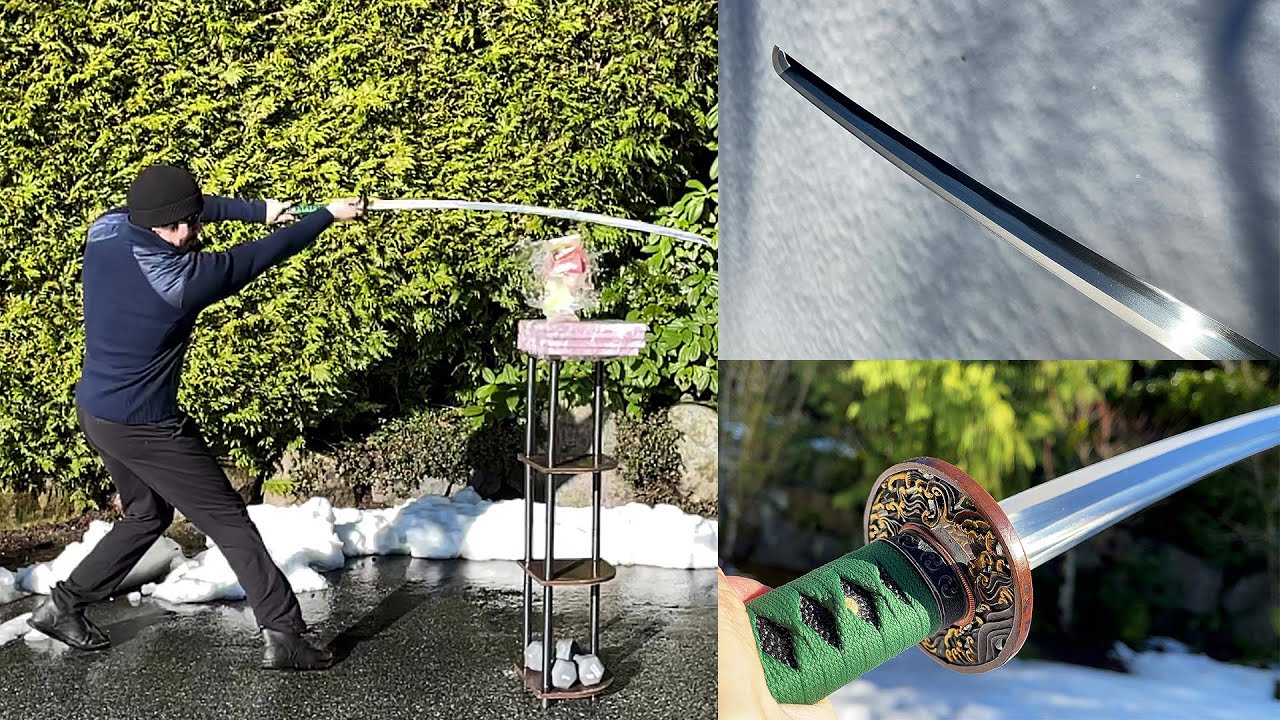 Nodachi (5 Feet Japanese Field Sword) Test Cutting & Review - Katana by Ryan Sword