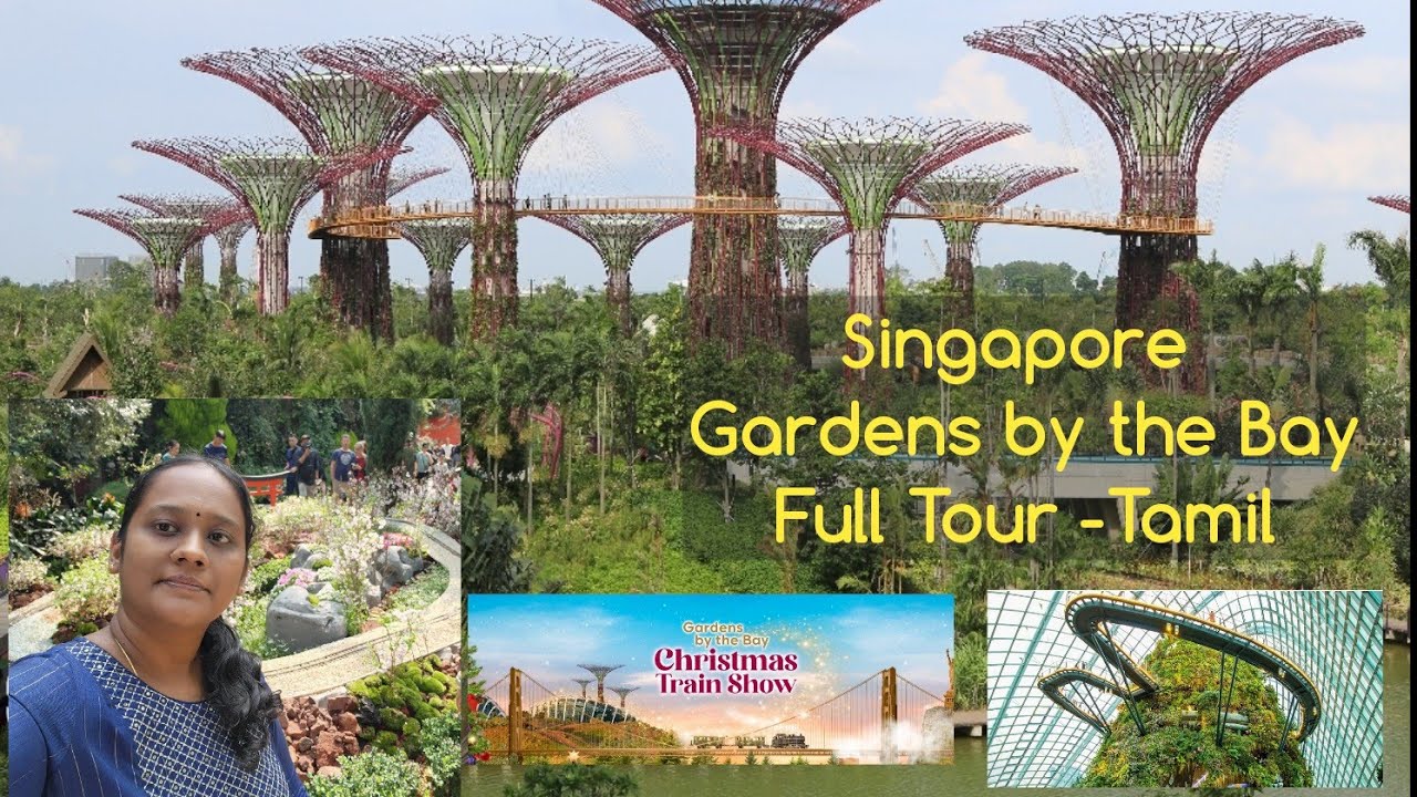 Gardens by the bay singapore explained in tamil |cloud forest|flower dome|
