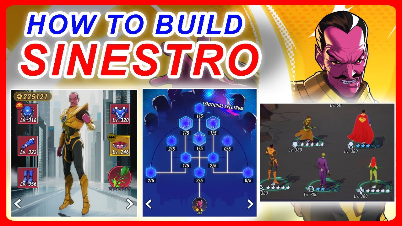 🔥 Best Sinestro Build Guide in DC Dark Legion – Ultimate Skills, Gear & Team Combos!