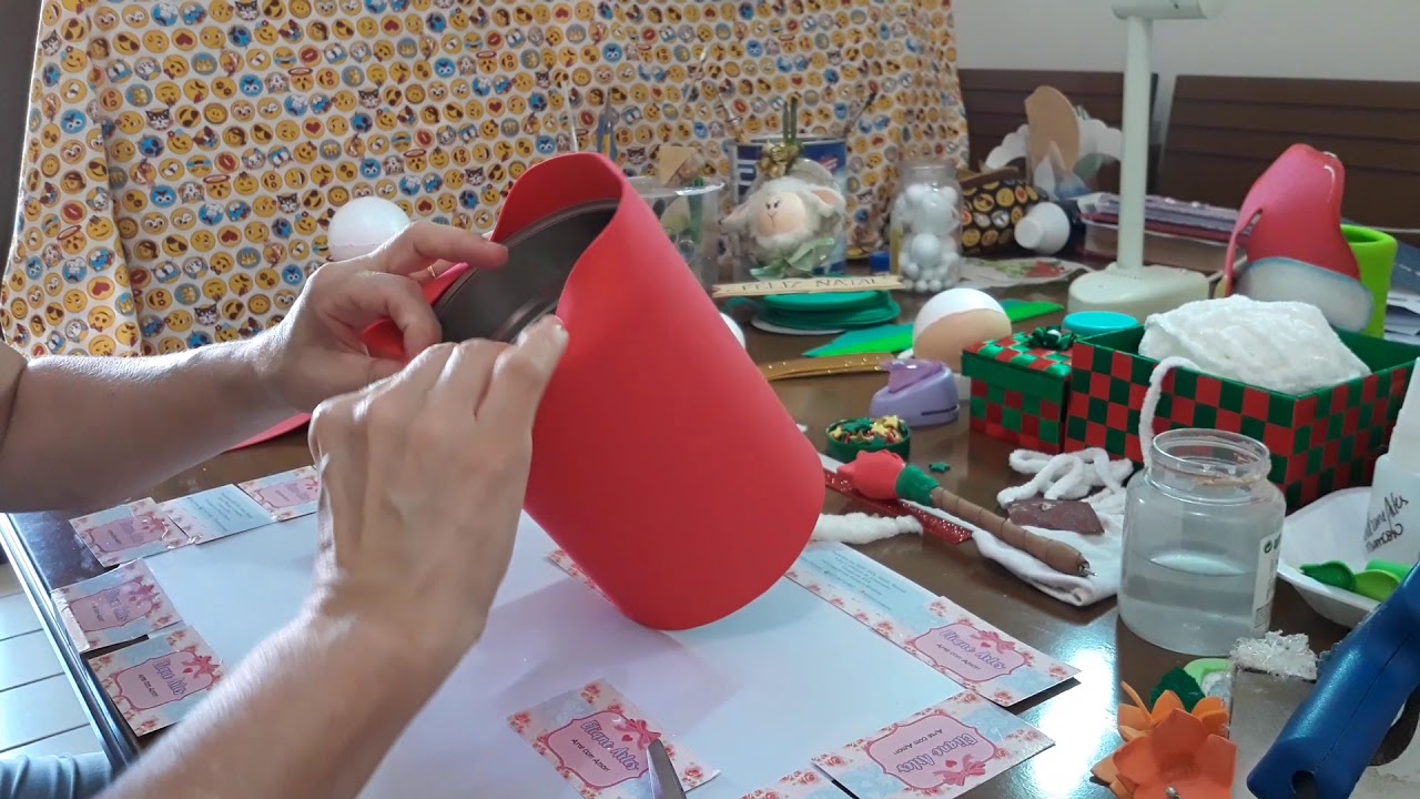 COMO FORRAR Lata SEM BORDA com EVA  TÉCNICA de SELAGEM ELIANE TRANCOSO #moldescriarart