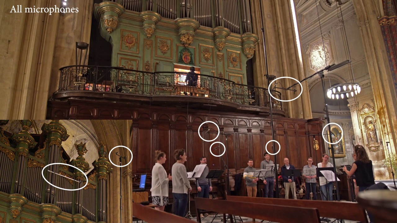 Recording Choir, Organ and Trumpet in big Church - Ave Maria de Lourdes