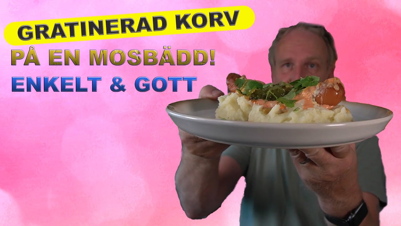 Gratinerad grillkorv med potatismos | Enkelt snabbt och jätte gott!