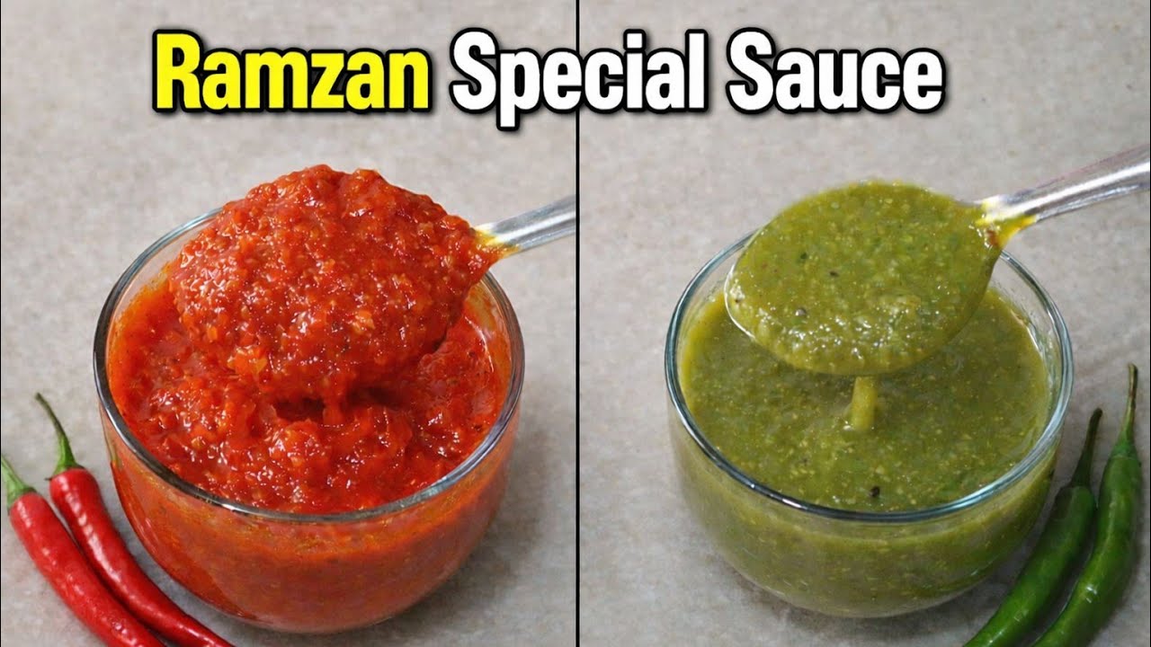 Red Chilli sauce ll Green Chilli sauce ll Red & Green Chilli sauce kese bnaye ll Ramzan Preparation 