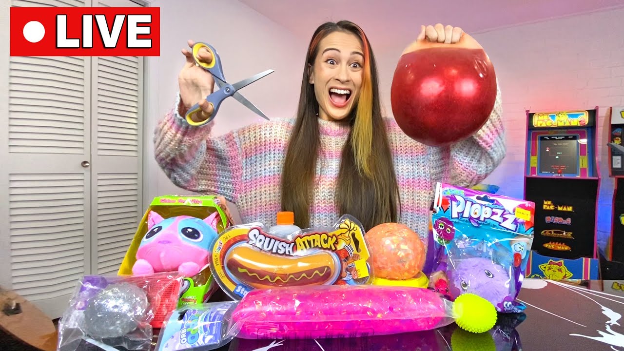 LIVE: MIJN HELE SLIJM SQUISHIE COLLECTIE OPEN KNIPPEN! || Slime Sunday