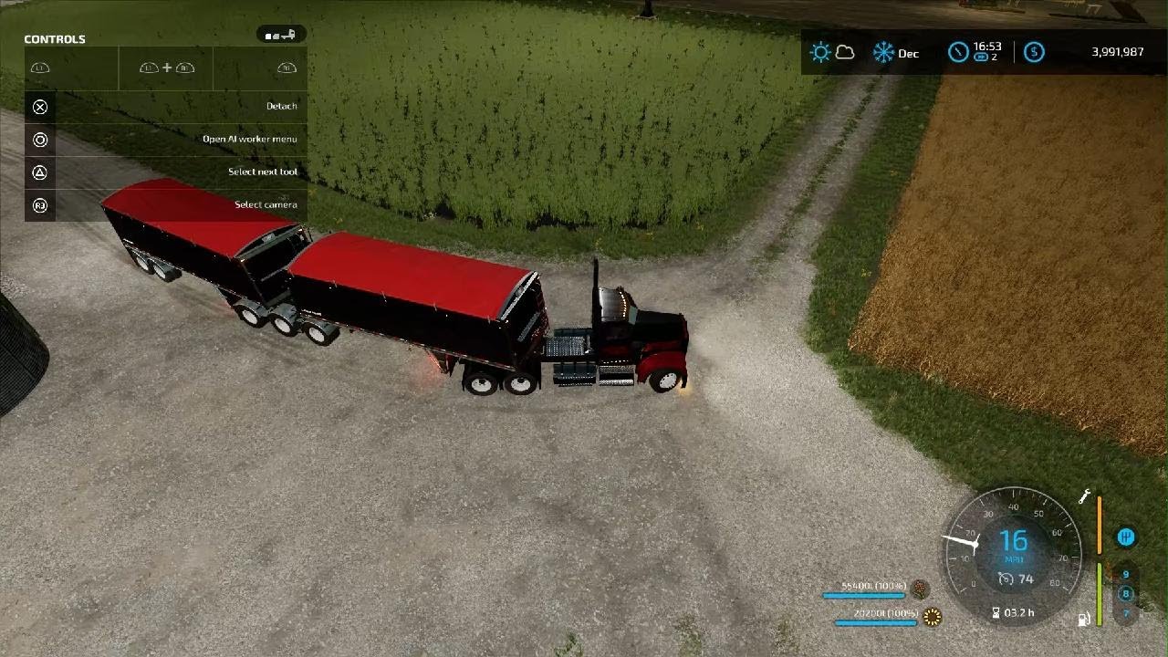 Farming Simulator 22 - December Workday 3 ☝️😎🚜🚌🚌👌