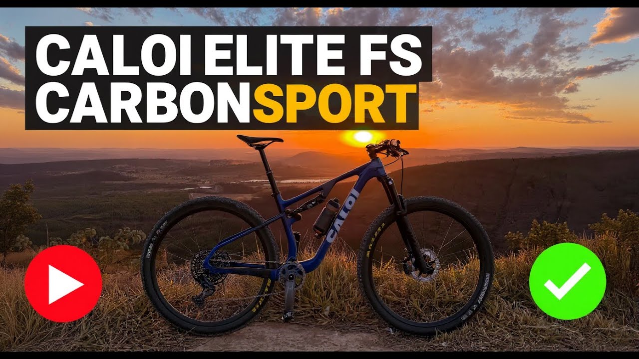 TESTEI a Caloi Elite FS Carbon Sport na TRILHA! A Full Suspension aguenta o tranco?