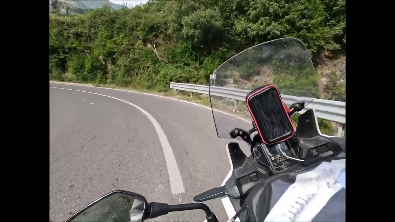 Balkan 2023, Road SH 20 to Tamare, Albanian, POV Africa Twin 1000 Adventure Sports