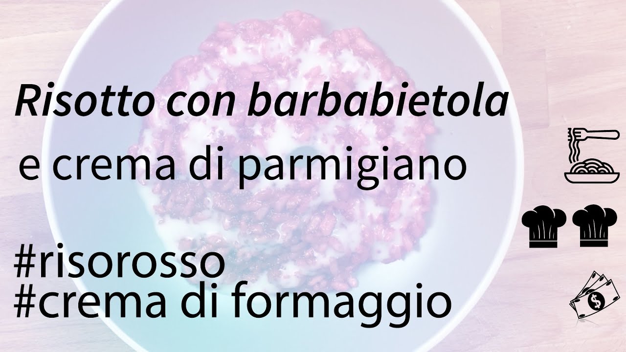 Risotto con barbabietola e crema di parmigiano