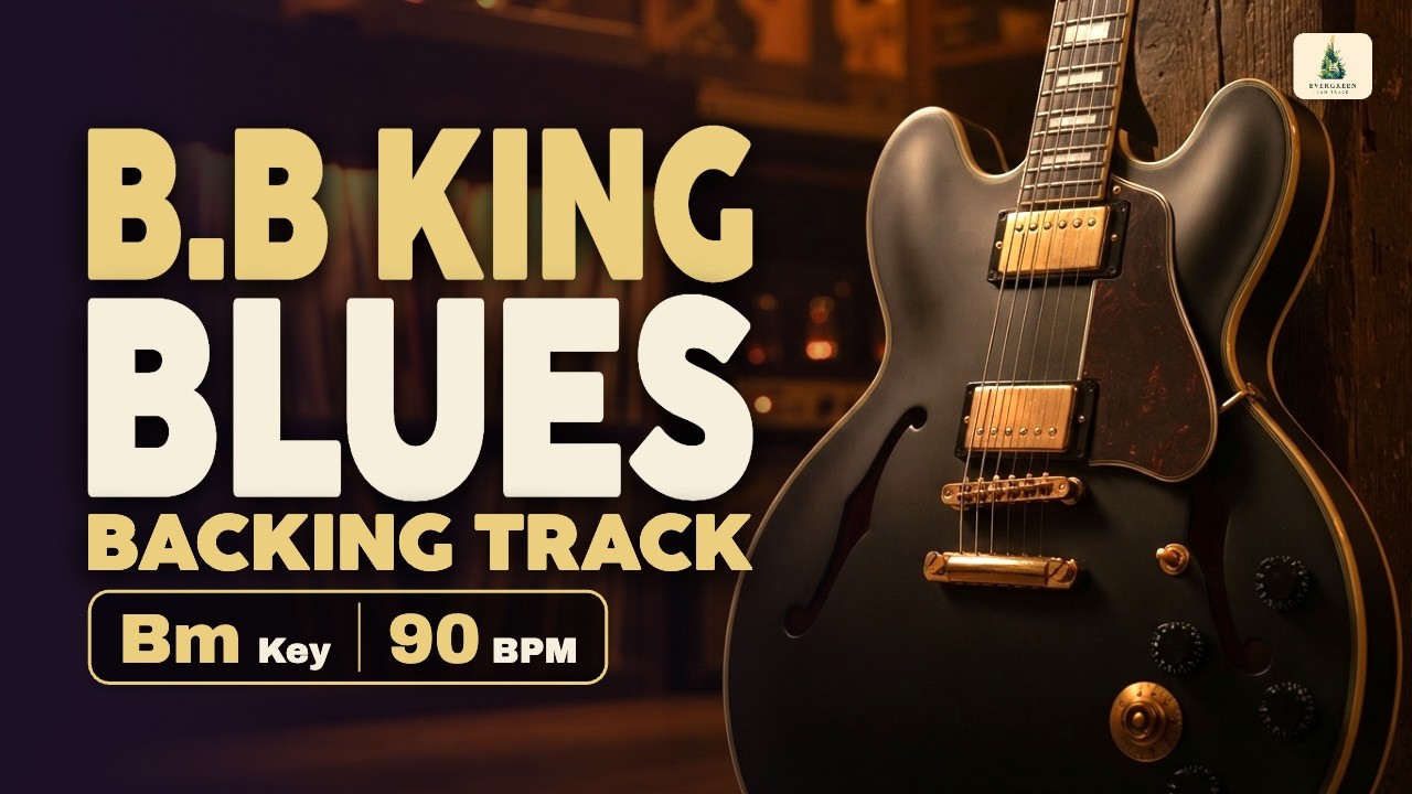 Blues Backing Track in Bm | B.B King | 90 BPM
