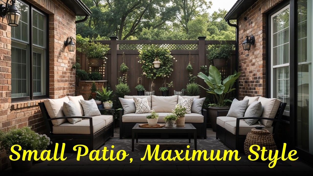 Small Patio Maximum Style Ideas for Compact Outdoor Living Spaces