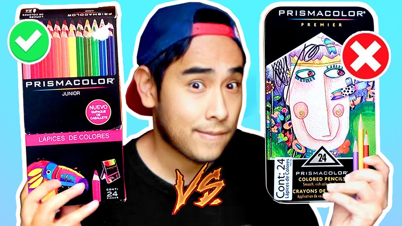 PRISMACOLOR JUNIOR vs PRISMACOLOR PREMIER Comparativa Lapices BARATOS VS CAROS