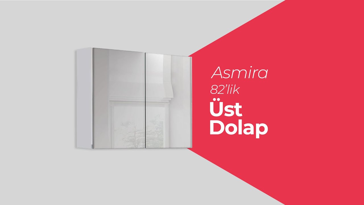 Trio Pazaryeri Asmira 82'lik Üst Banyo Dolabı Kurulum Videosu