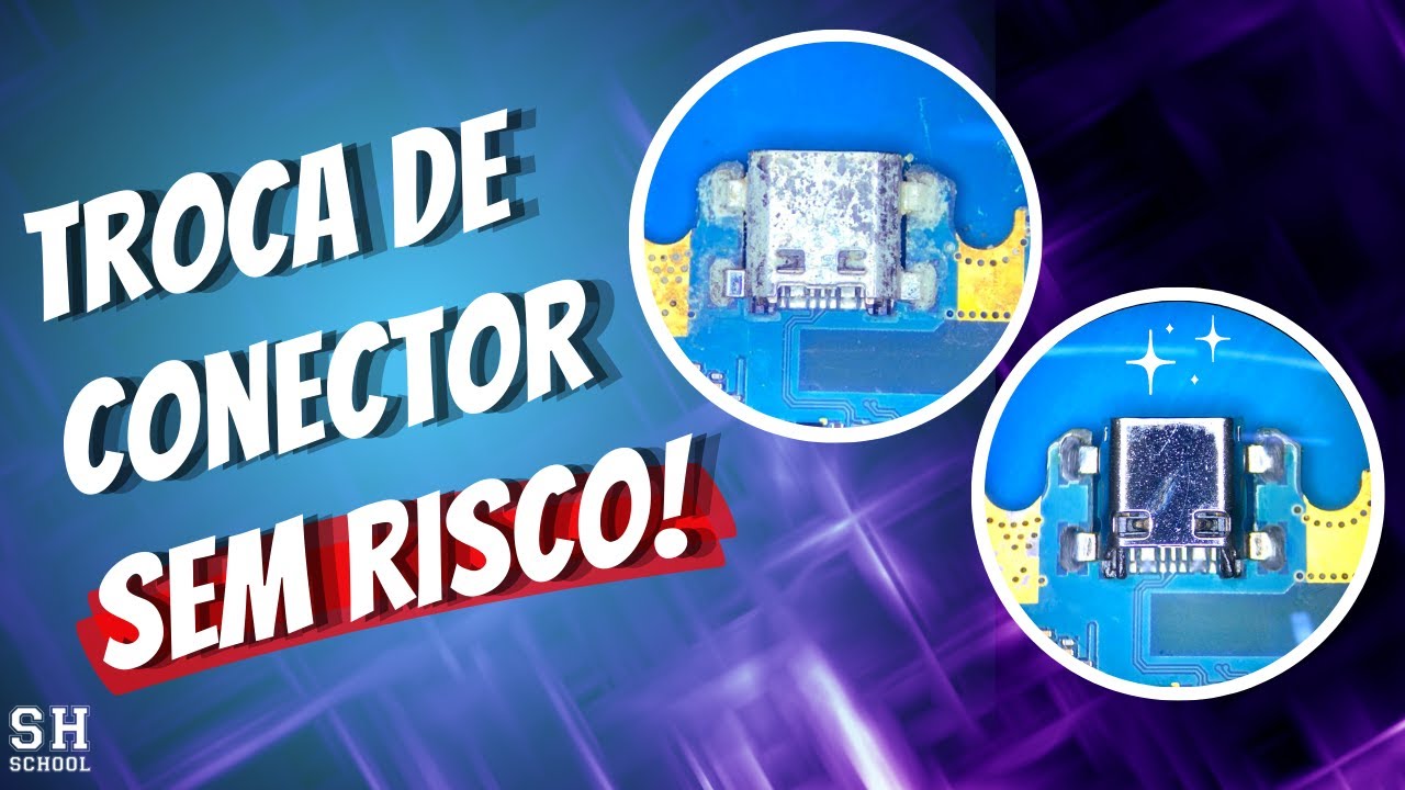 PASSO A PASSO para trocar o conector de carga SEM RISCO!