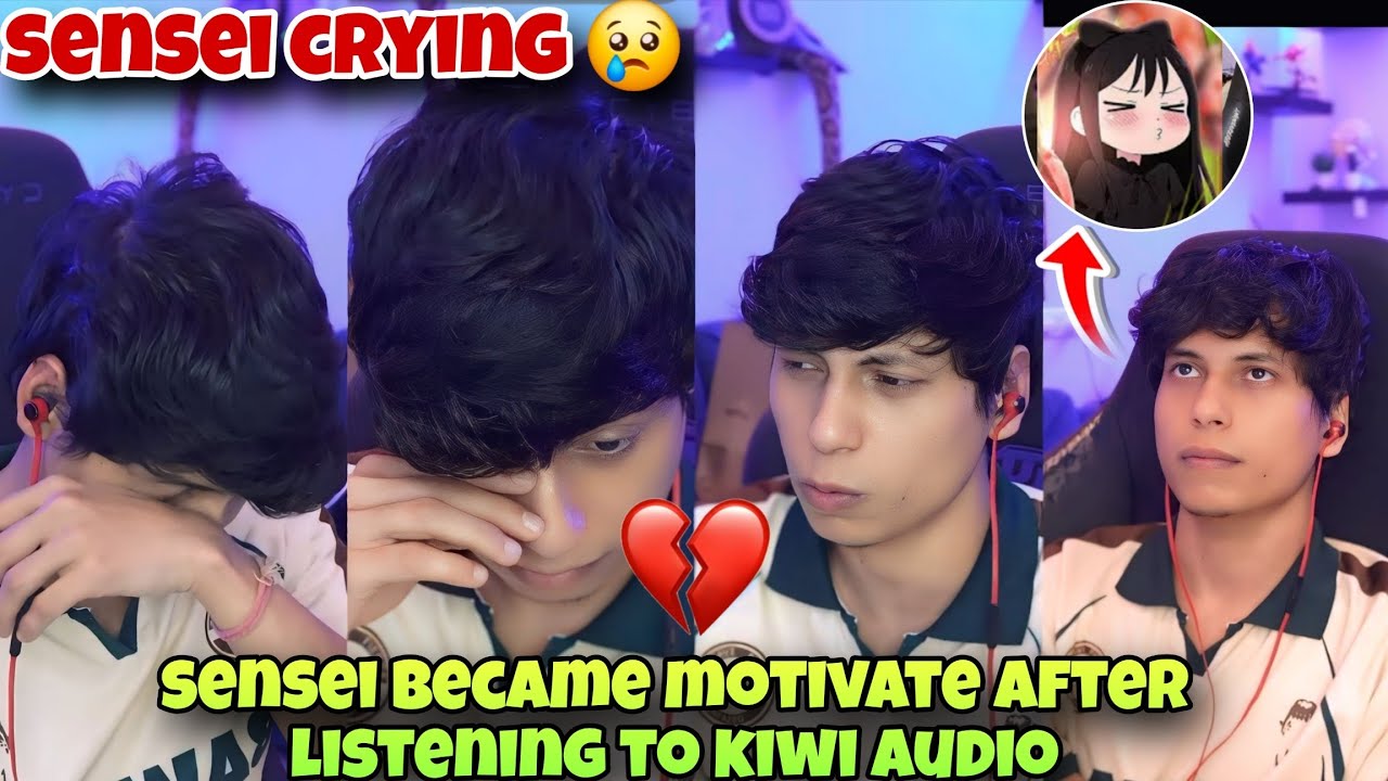 Sensei Crying 💔 Sensei Became Motivate After Lesten To Kiwi Audio 😂
