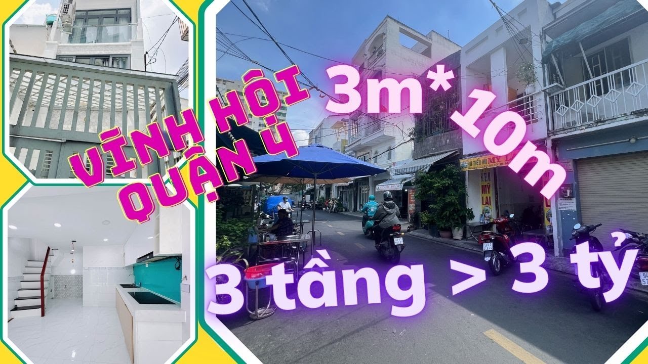 Nhà 3 Tầng Vĩnh Hội Quận 4 I Chỉ Hơn 3 Tỷ SHR I Thiên Hưng land