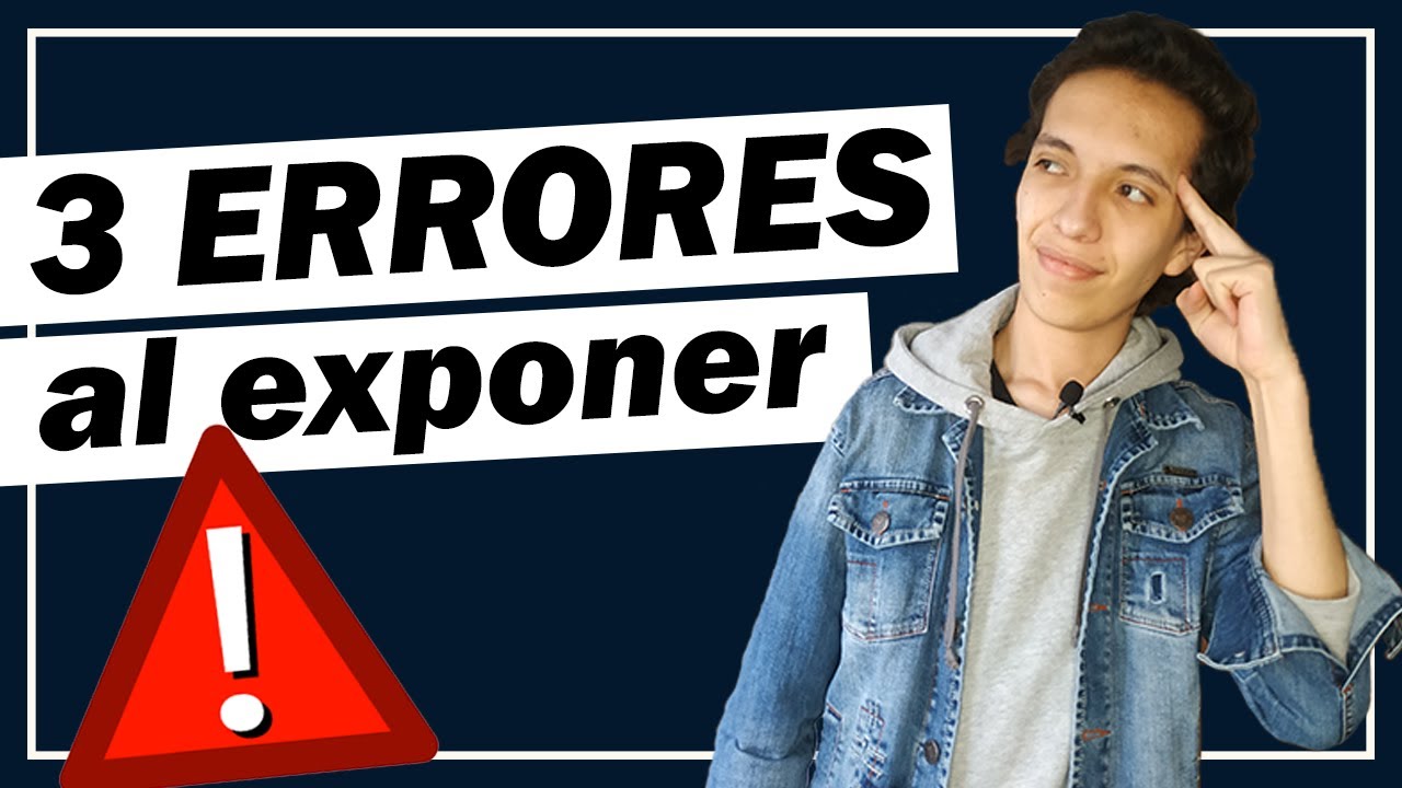 😱🚫 3 ERRORES que cometes al EXPONER en CLASES VIRTUALES‼️