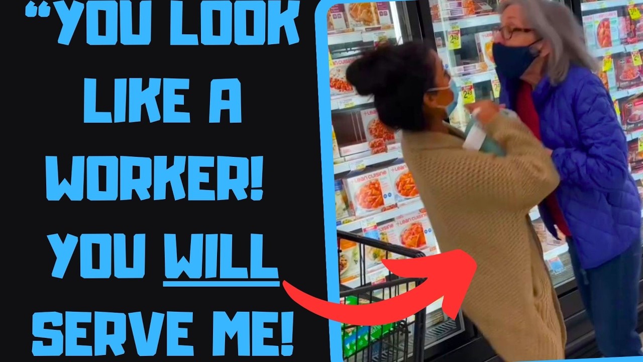 r/IDontWorkHereLady - Creepy Karen STALKS ME in a Store! Convinced I'm a WORKER!