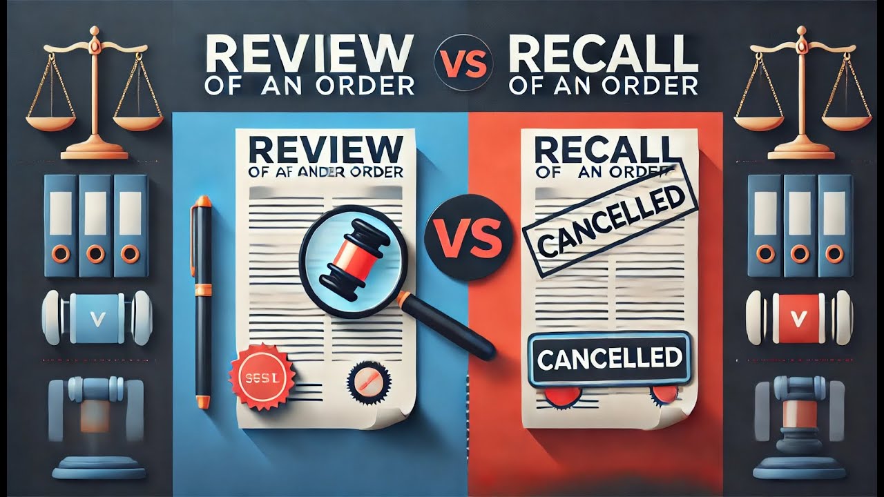 Difference Between Order and Recall