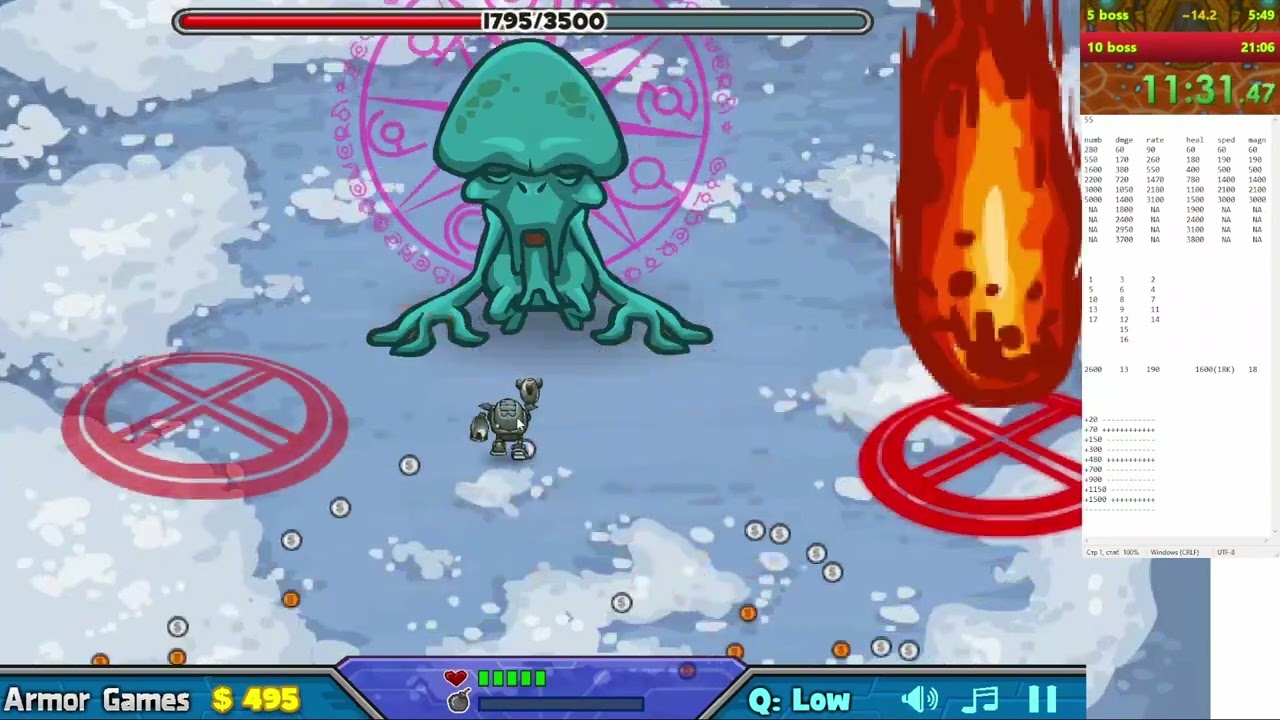 Speedrun epic boss fighter 1 5 and 10-bosses for 5:45.92 and 19:07.11 world records