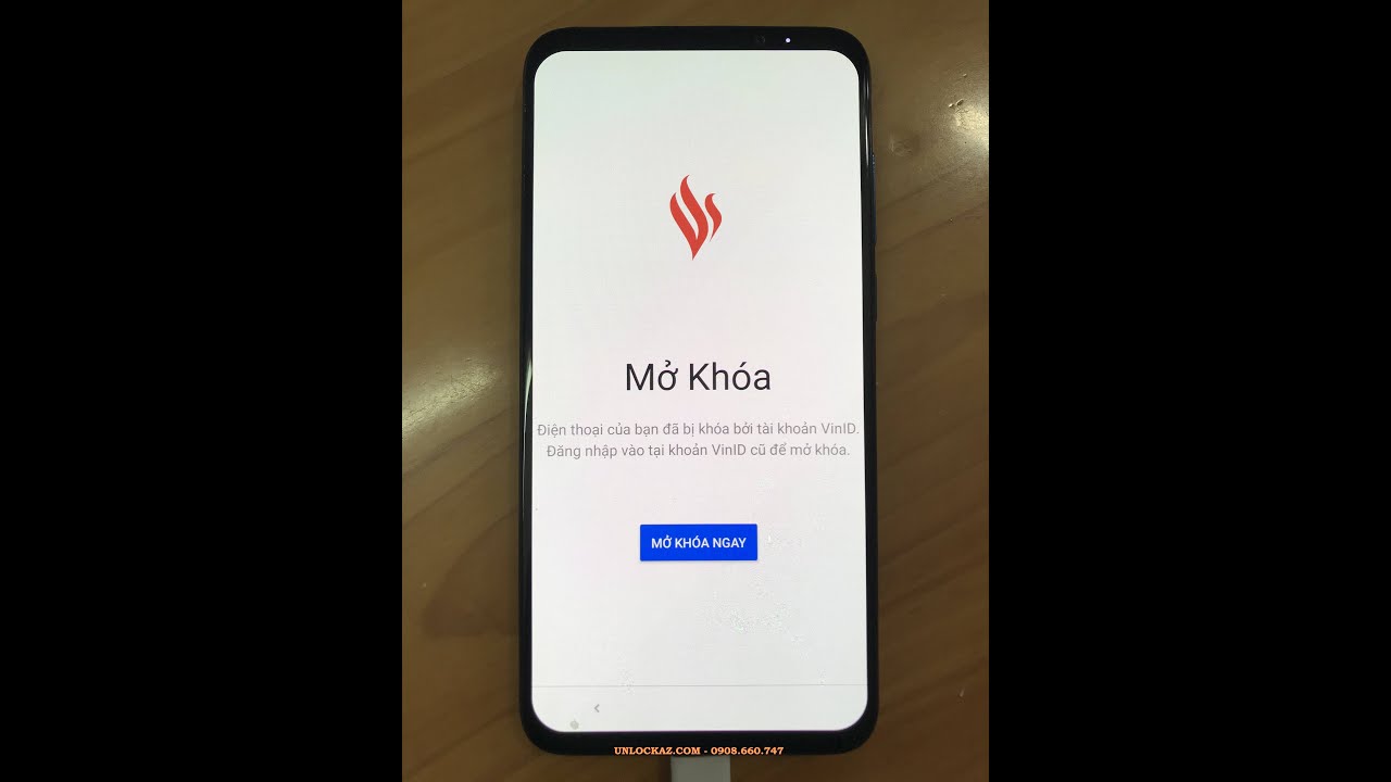 Mở khóa xóa thoát tài khoản VinID Vsmart Live Android 10 thành công