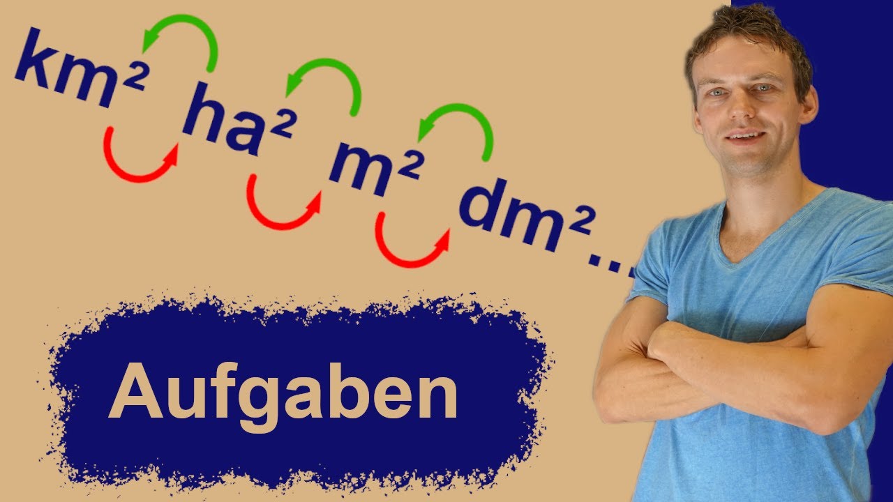 Flächen umrechnen mit Komma verschieben - Übungsaufgaben mit Lösungen| km², ha, a, m², dm², cm², mm²