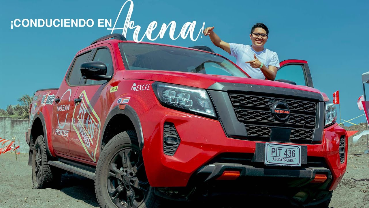 Un día en la playa rodeado del NISSAN FRONTIER / trucos para conducir en Arena