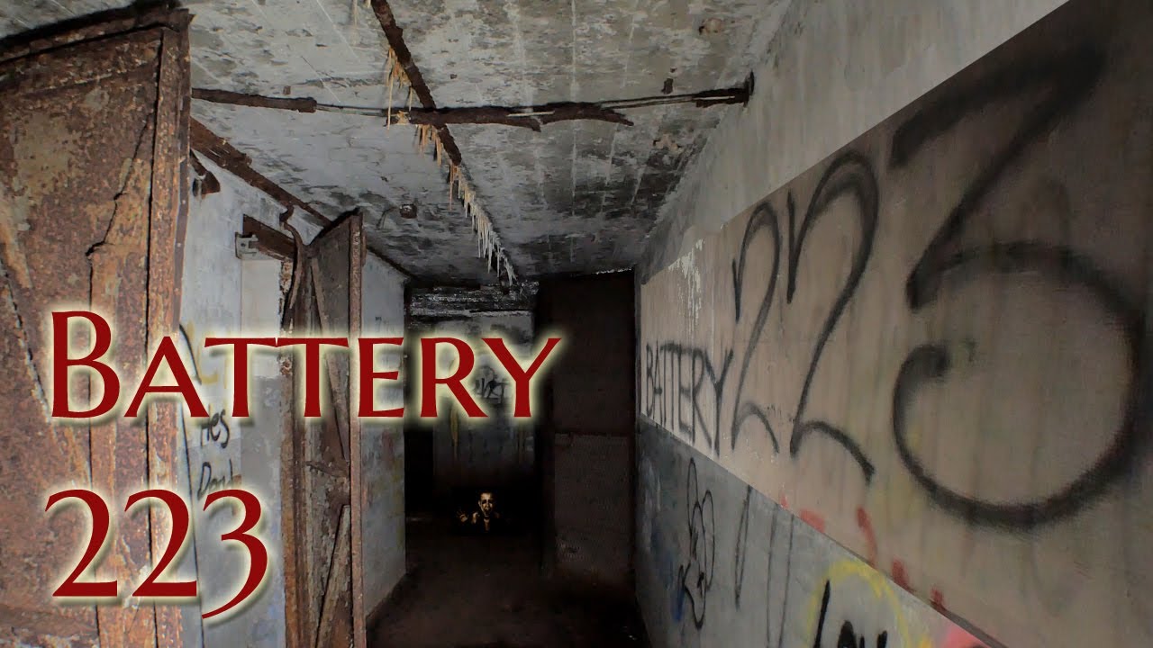 Battery 223. A World War II bunker.  Sneaked into!