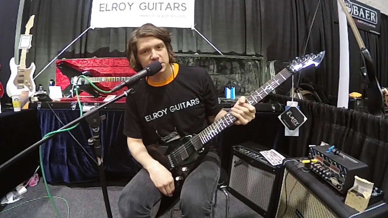 Elroy Guitars Winter NAMM 2018, The-V Demo by Mike Stuart